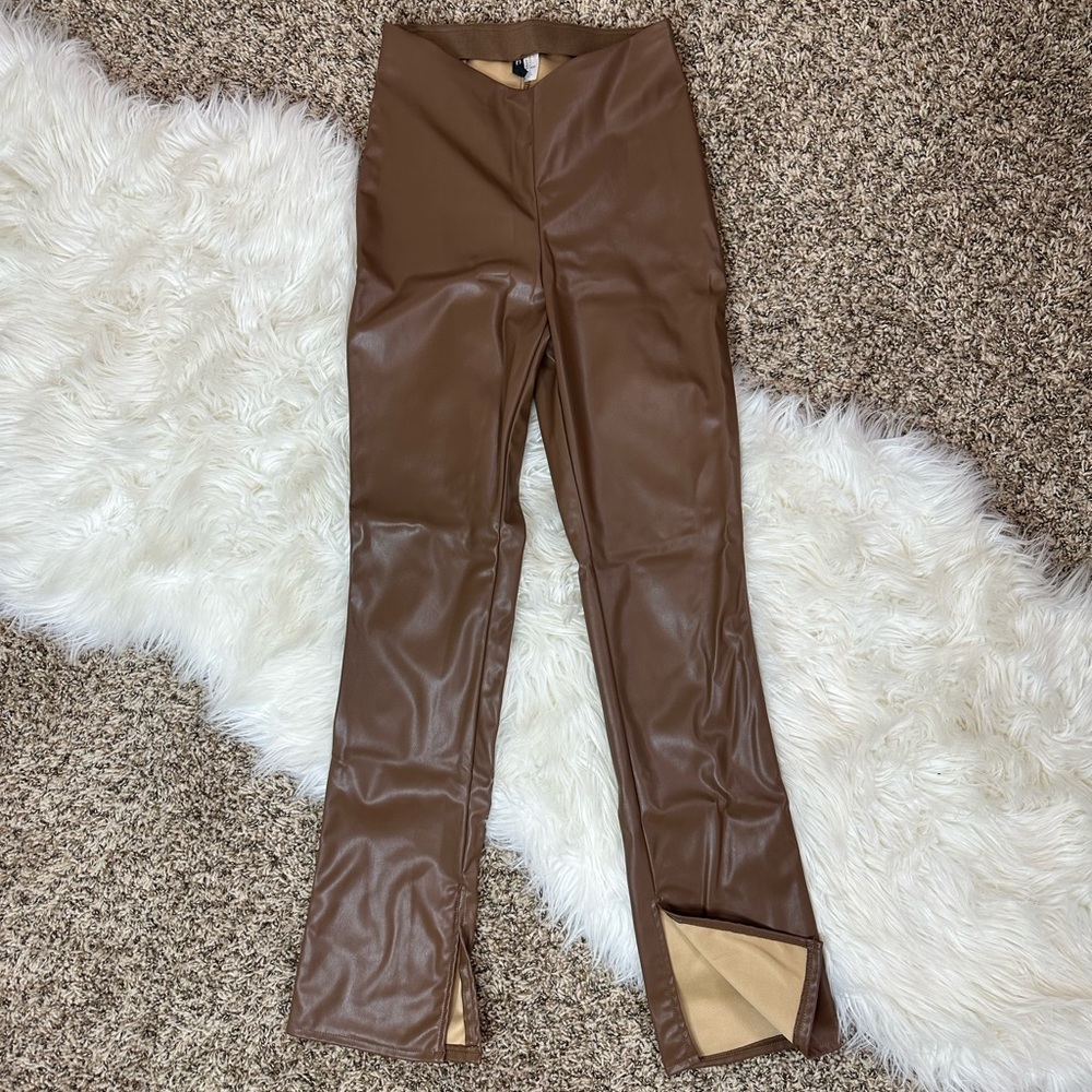 Brown Leather Pants